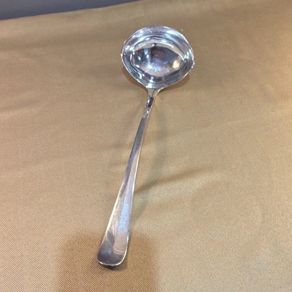 Silver plated Modern Marked G shamrock 4 8 heavily plated